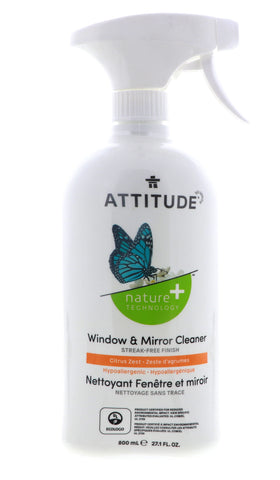 Attitude Window & Mirror Cleaner, Citrus Zest, 27.1 oz 3 Pack