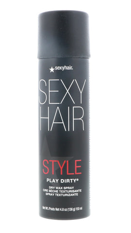 Sexy Hair Style Play Dirty Dry Wax Spray, 4.8 oz 3 Pack