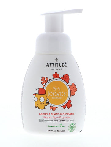 Attitude Little Leaves Foaming Hand Soap, Mango, 10 oz 4 Pack