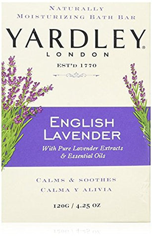 Yardley English Lavender Bath Bar, 4.25 oz 2 Pack