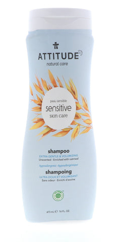 Attitude Extra Gentle & Volumizing Shampoo, Unscented, 16 oz 3 Pack