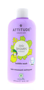 Attitude Little Leaves Bubble Wash, Vanilla & Pear, 16 oz