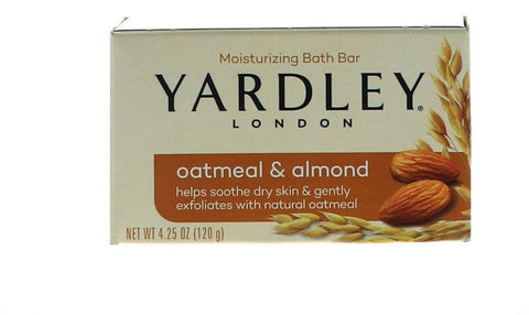 Yardley London Natural Oatmeal And Almond, Moisturizing Bar Soap - 4.25 Oz - ID: 202040639