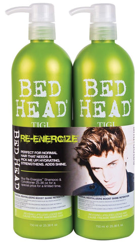 TIGI Bed Head Re-Energize Shampoo & Conditioner Duo, 50.72 oz