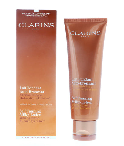 Clarins Self Tanning Milky-Lotion for Face & Body, 4.2 oz