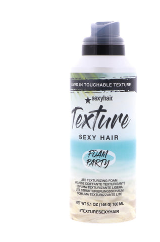 Sexy Hair Texture Foam Party Lite Texturizing Mousse, 5.1 oz Pack of 2
