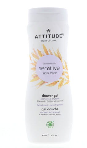 Attitude Soothing & Calming Shower Gel, Chamomile, 16 oz