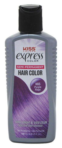 Kiss Express Color Semi- Permanent Purple Rage, 3.5 oz. (#K65)