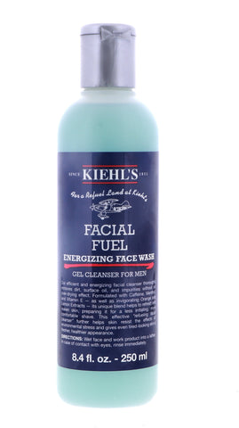 Kiehl's Facial Fuel Energizing Face Wash Gel Cleanser for Men, 8.4 oz