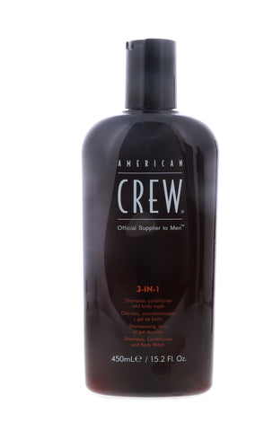 American Crew 3-in-1 Shampoo, Conditioner & Body Wash, 15.2 oz