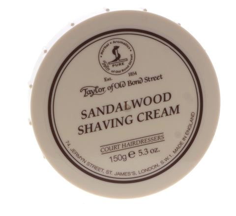 Taylor of Old Bond Street Shaving Cream Bowl, Sandalwood, 5.3 oz 3 Pack