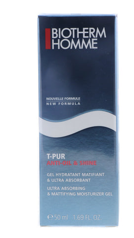 Biotherm Homme T-Pur Anti Oil and Shine Ultra Absorbing and Mattifying Moisturizer Gel, 1.69 oz