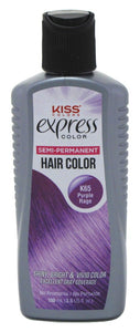 Kiss Express Color #K65 Semi- Permanent Purple Rage 3.5 oz. - ASIN: 730158129598