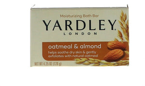 Yardley London Soap Bath Bar Oatmeal & Almond 4.25 Oz 120 G - ID: 542558494