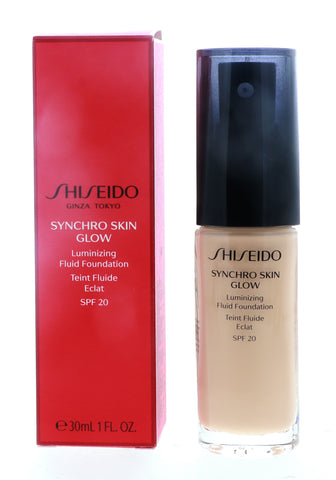 Shiseido Synchro Skin Glow Luminizing Fluid Foundation SPF20, No.3 Golden, 1 oz
