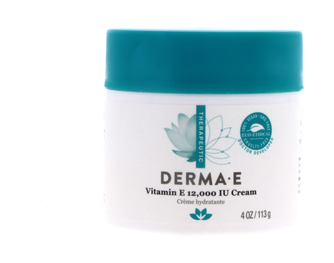 Derma-E Vitamin E 12,000 IU Cream, 4 oz 3 Pack