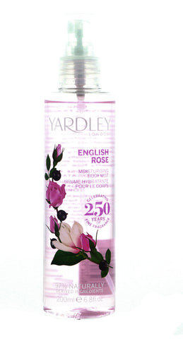 Yardley English Rose Moisturising Body Mist, 6.8 oz