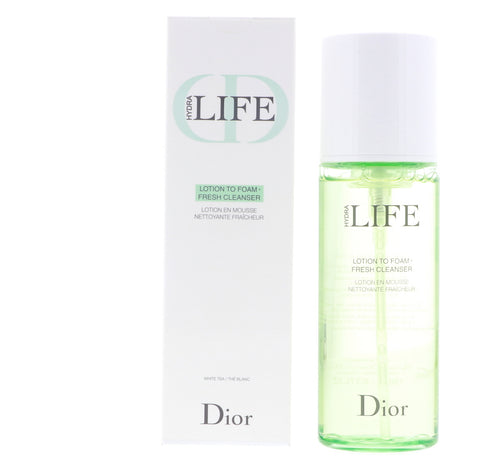 Dior Hydra Life Lotion To Foam Fresh Cleanser for Women, Unscented, 6.3 oz