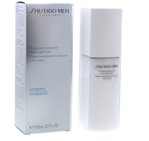 Shiseido Men Energizing Moisturizer Extra Light Fluid, 3.3 oz