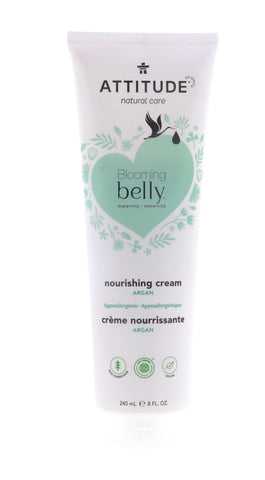 Attitude Blooming Belly Nourishing Cream, Argan, 8 oz
