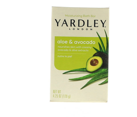 Yardley Aloe & Avocado Bath Bar, 4.25 oz 16 Pack