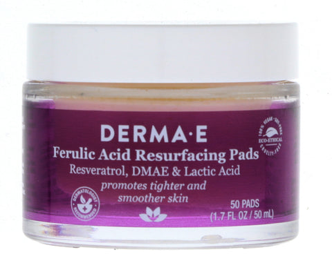 Derma-E Ferulic Acid Resurfacing Pads, 50 Pads