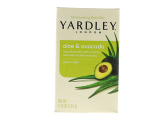 Yardley Aloe & Avocado Bath Bar, 4.25 oz 20 Pack