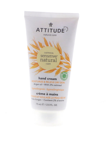 Attitude Moisturize & Repair Dry Skin Hand Cream, Argan, 2.5 oz