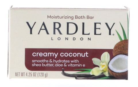 Yardley Creamy Coconut Bath Bar, 4.25 oz