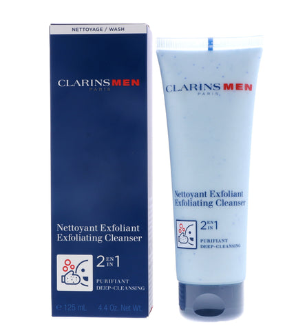 Clarins Mens 2-in-1 Exfoliating Cleanser, 4.4 oz