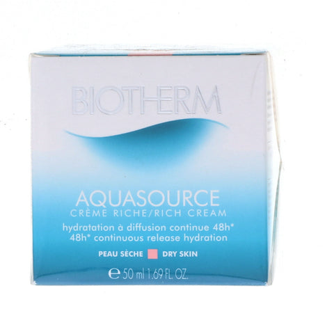 Biotherm Aqua Source 48H Continuous Release Hydration Cream for Dry Skin, 1.69 oz