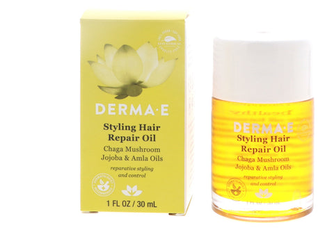 Derma-E Styling Hair Repair Oil, 1 oz 3 Pack