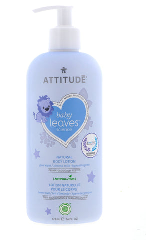 Attitude Baby Leaves Body Lotion, Almond Milk, 16 oz
