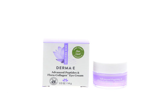Derma-E Advanced Peptides & Flora-Collagen Eye Cream, 0.5 oz
