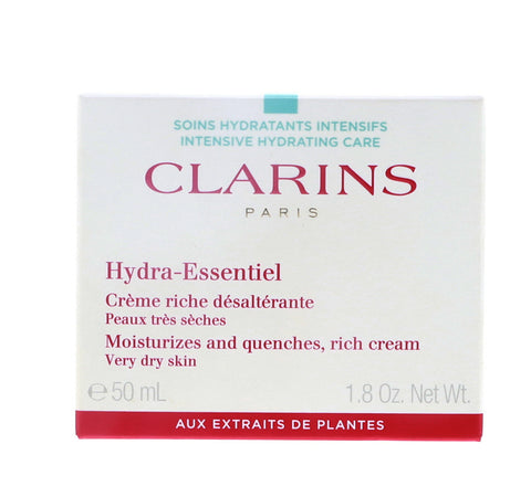Clarins Hydra-Essentiel Moisturizes & Quenches Rich Cream for Very Dry Skin, 1.8 oz