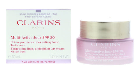 Clarins Multi-Active Antioxidant Day Cream SPF20 for All Skin Types, 1.7 oz