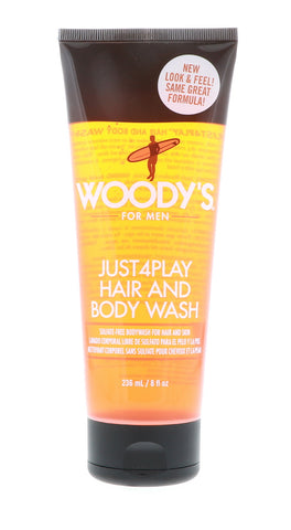 Woody's Just4Play Hair & Body Wash, 10 oz