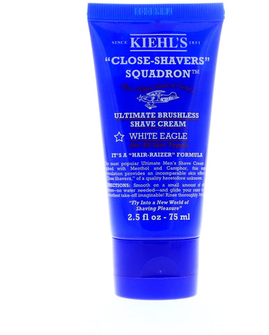 Kiehl's Close-Shavers Squadron Ultimate Brushless Shave Cream, White Eagle, 2.5 oz