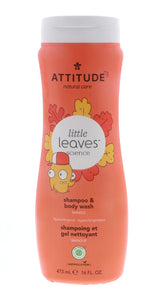 Attitude Little Leaves Shampoo & Body Wash, Mango, 16 oz