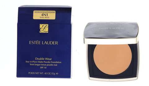 Estee Lauder Double Wear Stay-In-Place Matte Powder Foundation SPF10, 4N1 Shell Beige, 0.42 oz
