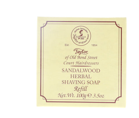 Taylor of Old Bond Street Shaving Soap Refill, Sandalwood Herbal, 3.5 oz