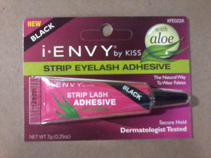 Kiss I-Envy Aloe Infused Strip Lash Glueblack 0.25 oz - ASIN: 731509627688