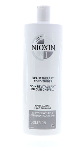 Nioxin System 1 Scalp Therapy Conditioner, 33.8 oz Pack of 2