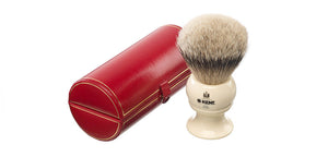 Kent BK12 - Traditional king sized, pure silver-tipped badger brush.