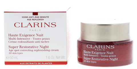 Clarins Super Restorative Night Cream for All Skin Types, 1.6 oz