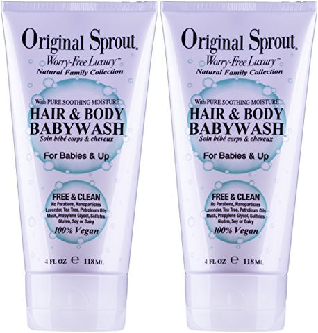 Original Sprout Hair & Body Baby Wash, 4 oz Pack of 2 2 Pack