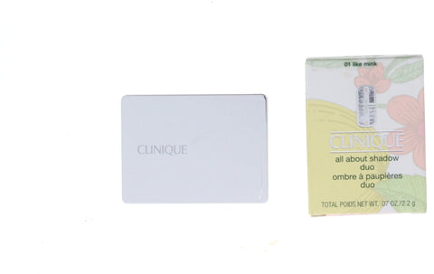 Clinique All About Shadow Duo Eye Shadow, No. 01 Like Mink, 0.07 oz