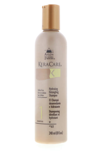 Avlon KeraCare Hydrating Detangling Sulfate-Free Shampoo, 8 oz
