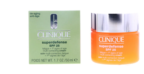 Clinique Superdefense SPF 25 Multi-Correcting Cream, For Combination Oily to Oily Skin, 1.7 oz
