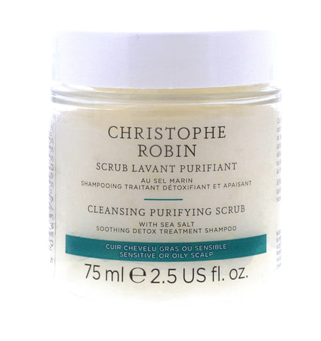 Christophe Robin Cleansing Purifying Scrub with Sea Salt, 2.5 oz